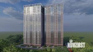 1-к квартира, строящийся дом, 39м2, 22/25 этаж