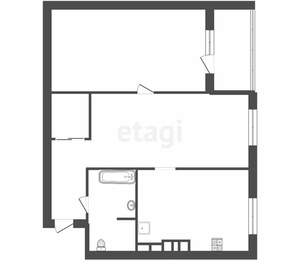 2-к квартира, вторичка, 44м2, 5/6 этаж