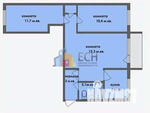 3-к квартира, вторичка, 57м2, 5/5 этаж