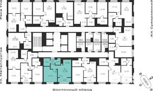 1-к квартира, вторичка, 46м2, 11/25 этаж
