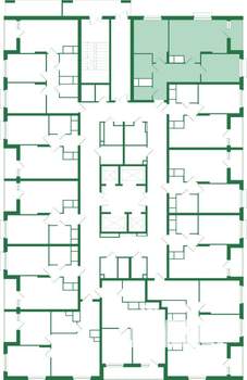 2-к квартира, вторичка, 65м2, 21/25 этаж