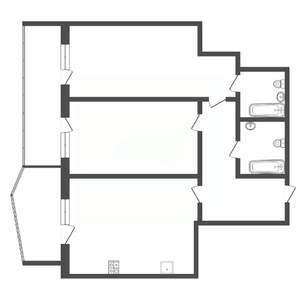 2-к квартира, сданный дом, 84м2, 4/8 этаж