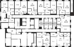 1-к квартира, вторичка, 38м2, 1/25 этаж