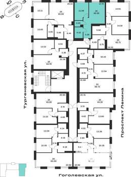 1-к квартира, вторичка, 41м2, 1/7 этаж