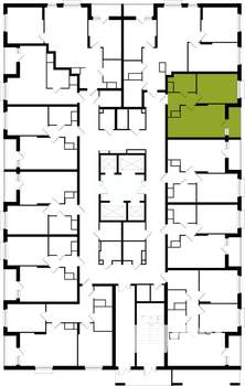 1-к квартира, вторичка, 41м2, 2/25 этаж