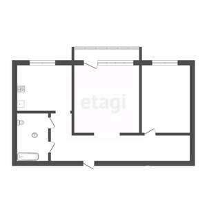 2-к квартира, вторичка, 40м2, 2/3 этаж