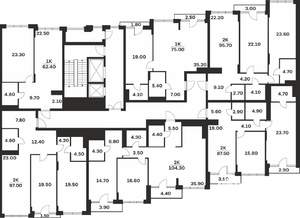 1-к квартира, вторичка, 62м2, 5/9 этаж