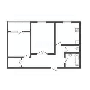 2-к квартира, вторичка, 51м2, 1/9 этаж