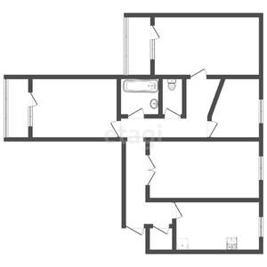 4-к квартира, вторичка, 84м2, 9/9 этаж