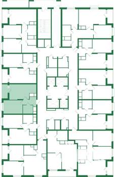 1-к квартира, вторичка, 39м2, 7/25 этаж