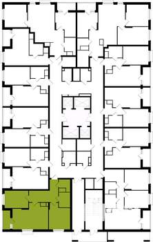 2-к квартира, вторичка, 66м2, 13/25 этаж