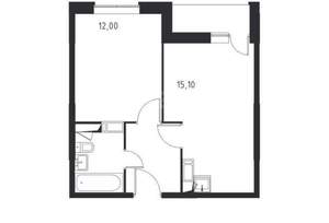 1-к квартира, вторичка, 36м2, 4/18 этаж