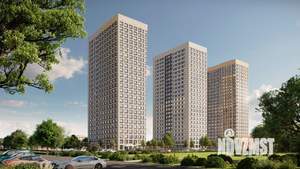 1-к квартира, строящийся дом, 34м2, 15/25 этаж