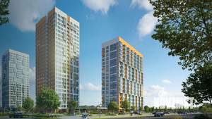1-к квартира, строящийся дом, 27м2, 1/25 этаж