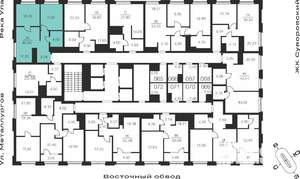 2-к квартира, вторичка, 47м2, 21/25 этаж