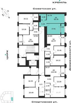 1-к квартира, вторичка, 51м2, 2/10 этаж