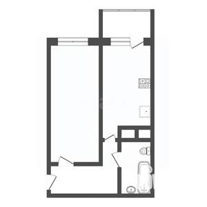 1-к квартира, вторичка, 34м2, 4/9 этаж