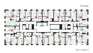 2-к квартира, вторичка, 53м2, 14/19 этаж