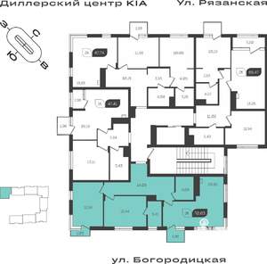 2-к квартира, вторичка, 71м2, 4/4 этаж