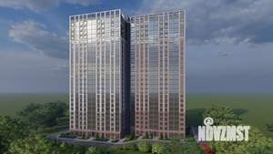 1-к квартира, строящийся дом, 40м2, 20/25 этаж