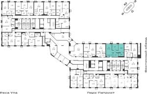 2-к квартира, вторичка, 57м2, 1/25 этаж