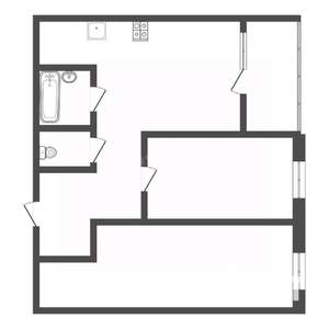 2-к квартира, вторичка, 54м2, 5/9 этаж