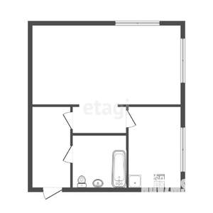 1-к квартира, вторичка, 31м2, 1/5 этаж