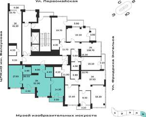 2-к квартира, вторичка, 81м2, 8/9 этаж