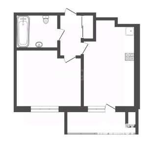 1-к квартира, вторичка, 34м2, 4/6 этаж