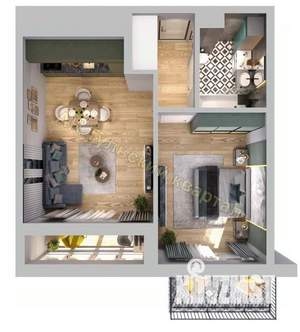 1-к квартира, вторичка, 39м2, 8/10 этаж