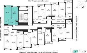 1-к квартира, вторичка, 64м2, 2/9 этаж