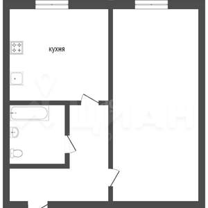 1-к квартира, вторичка, 31м2, 2/5 этаж