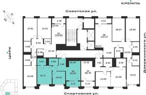 2-к квартира, вторичка, 63м2, 7/10 этаж