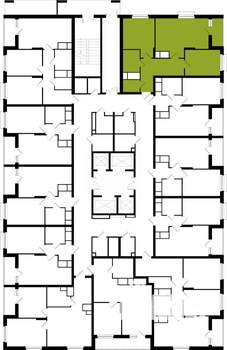 2-к квартира, вторичка, 65м2, 23/25 этаж