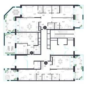 2-к квартира, строящийся дом, 115м2, 1/8 этаж