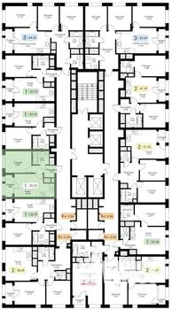 1-к квартира, вторичка, 34м2, 25/25 этаж