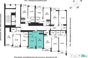 1-к квартира, вторичка, 50м2, 2/9 этаж