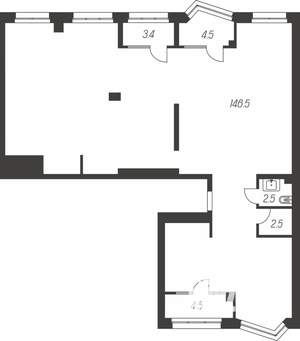 4-к квартира, вторичка, 164м2, 24/24 этаж