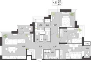 3-к квартира, вторичка, 119м2, 2/21 этаж