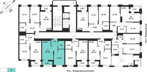1-к квартира, вторичка, 41м2, 4/15 этаж