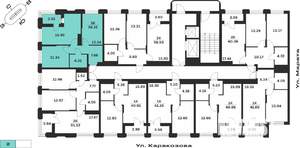2-к квартира, вторичка, 56м2, 15/15 этаж