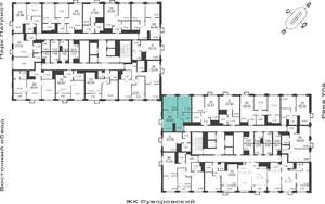 2-к квартира, вторичка, 47м2, 18/25 этаж