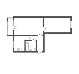 2-к квартира, вторичка, 45м2, 3/5 этаж