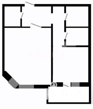1-к квартира, вторичка, 44м2, 2/17 этаж