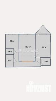 2-к квартира, вторичка, 50м2, 4/9 этаж