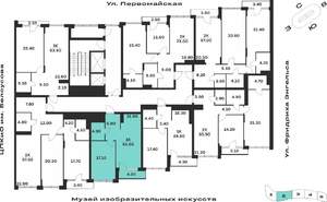 1-к квартира, вторичка, 55м2, 2/9 этаж
