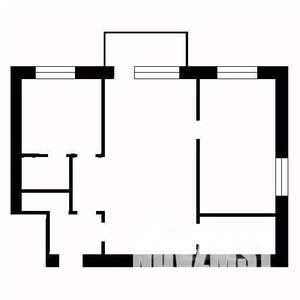 2-к квартира, вторичка, 45м2, 2/5 этаж