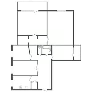 5-к квартира, вторичка, 94м2, 4/9 этаж