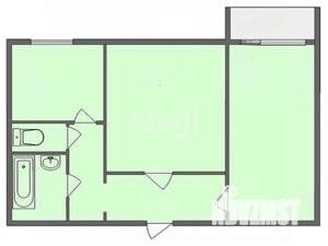 2-к квартира, вторичка, 53м2, 6/9 этаж