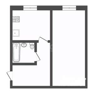 1-к квартира, вторичка, 32м2, 2/4 этаж